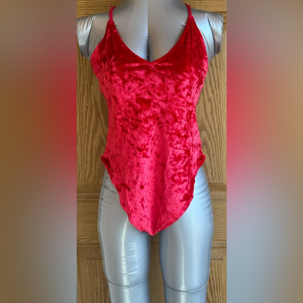 H&M crushed velvet bodysuit